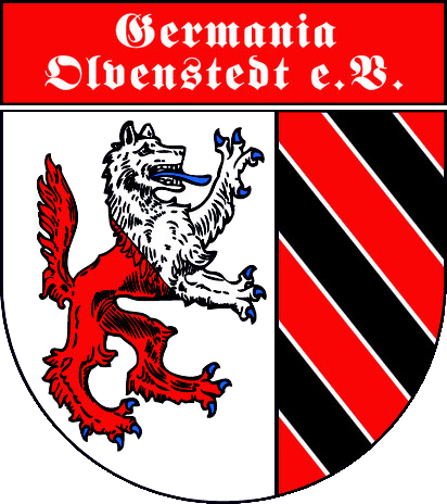 Logo mit Vereinswappen des Germania Olvenstedt e.V.