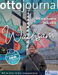In der ersten Ausgabe 2022 des Ottojournals berichtet die WBG Otto von Guericke eG über die Ukrainehilfe und das Kunstprojekt DIEwachsameWALERIE.
